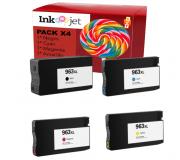 Compatible Pack 4 HP 963XL Negro, Cyan, Magenta, Amarillo Cartuchos de Tinta (No funciona en impresoras que acaban en E) Compatible Pack 4 HP 963XL Negro, Cyan, Magenta, Amarillo Cartuchos de Tinta (No funciona en impresoras que acaban en E)