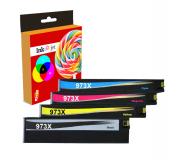 Compatible Pack 4 HP 973X VB Cartuchos de Tinta Pigmentada Compatible Pack 4 HP 973X VB Cartuchos de Tinta Pigmentada