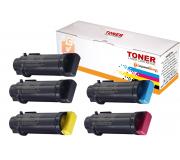 Compatible Pack 5 Toner Xerox Phaser 6510 / WorkCentre 6515 - 5.500 Páginas - 4.300 Páginas